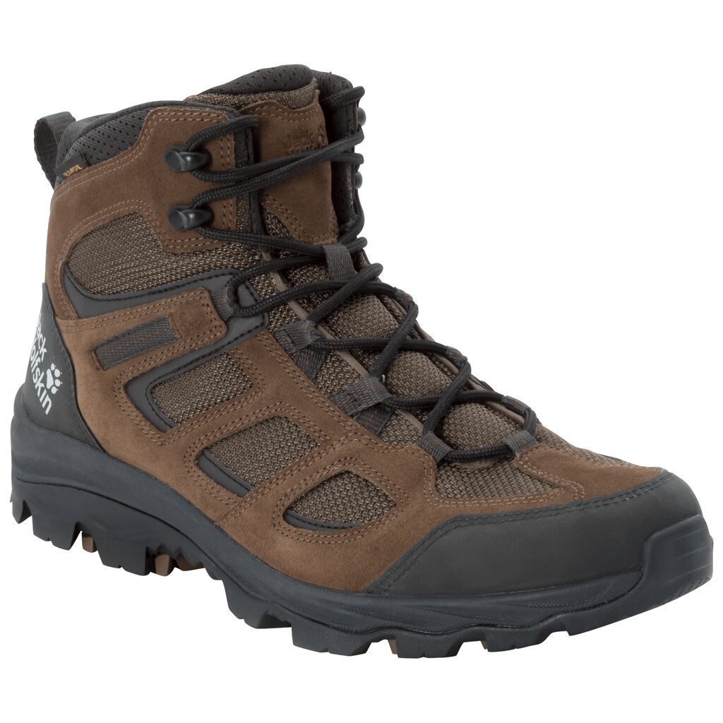 Jack Wolfskin VOJO 3 TEXAPORE MID Férfi Túracipő Barna/Fekete - HOPVLA-426